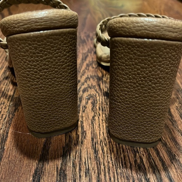 Kaanas Binjai double braid brown heeled sandals size 8 NEW WITHOUT BOX - Picture 5 of 6